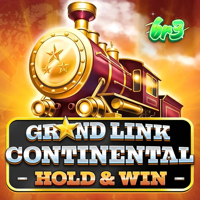 Locomotiva vintage e elementos de viagem no Grand Link Continental
